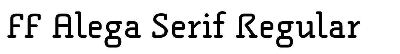 FF Alega Serif Regular